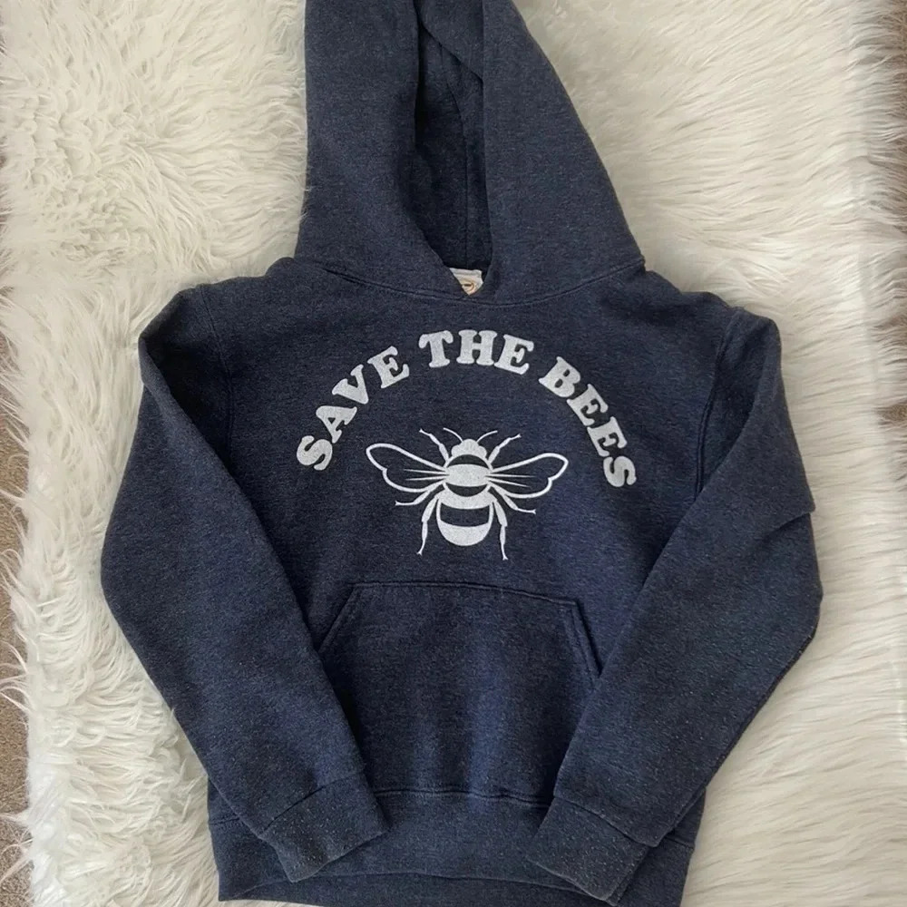 Save the bees blue sweatshirt small